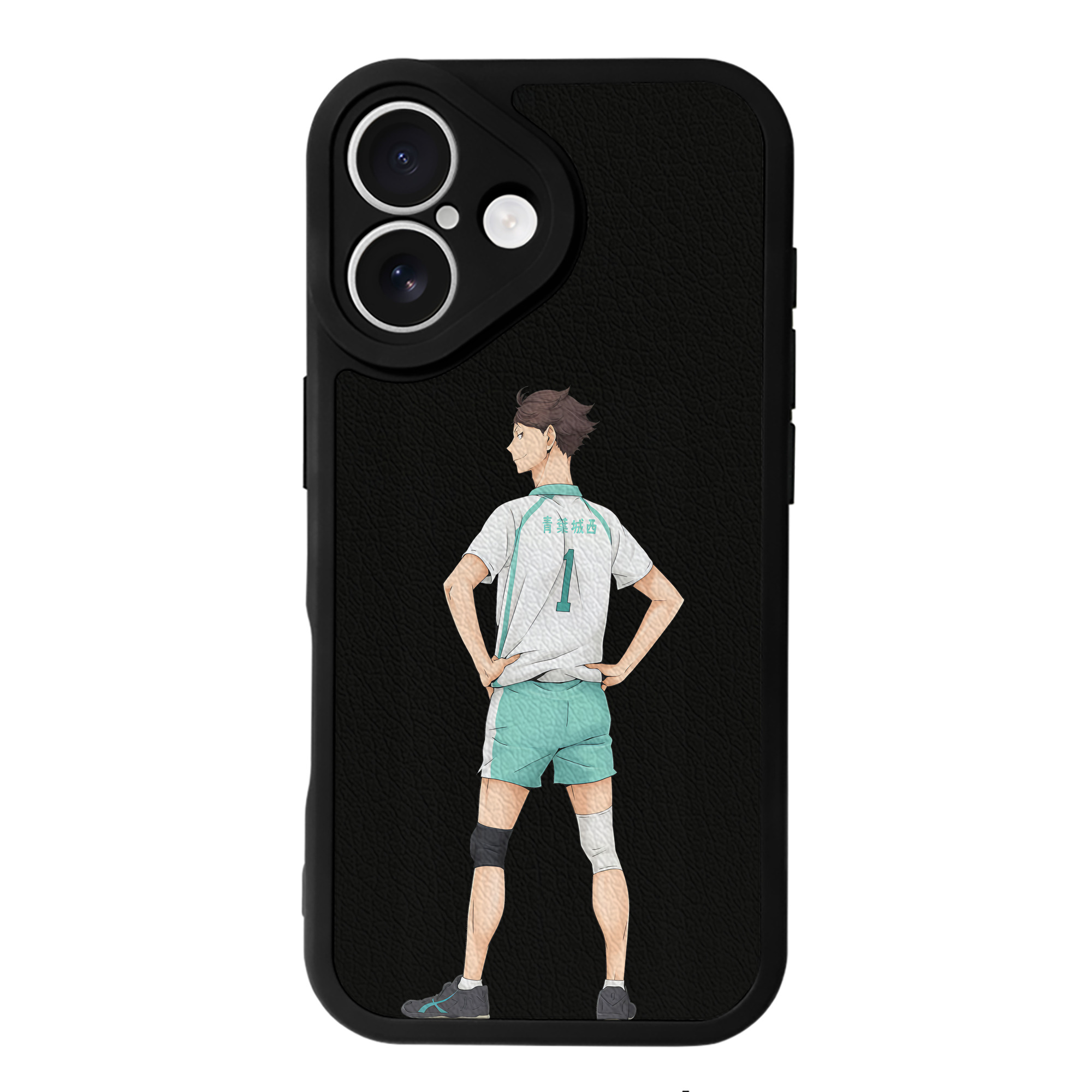 （画像用） ハイキュー!! Haikyu!! 【iPhone 16シリーズ対応】シリコンスマホケース（レザー調） 材質：シリコン